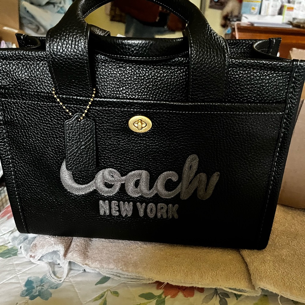 Authentic Coach Leather Cargo Tote